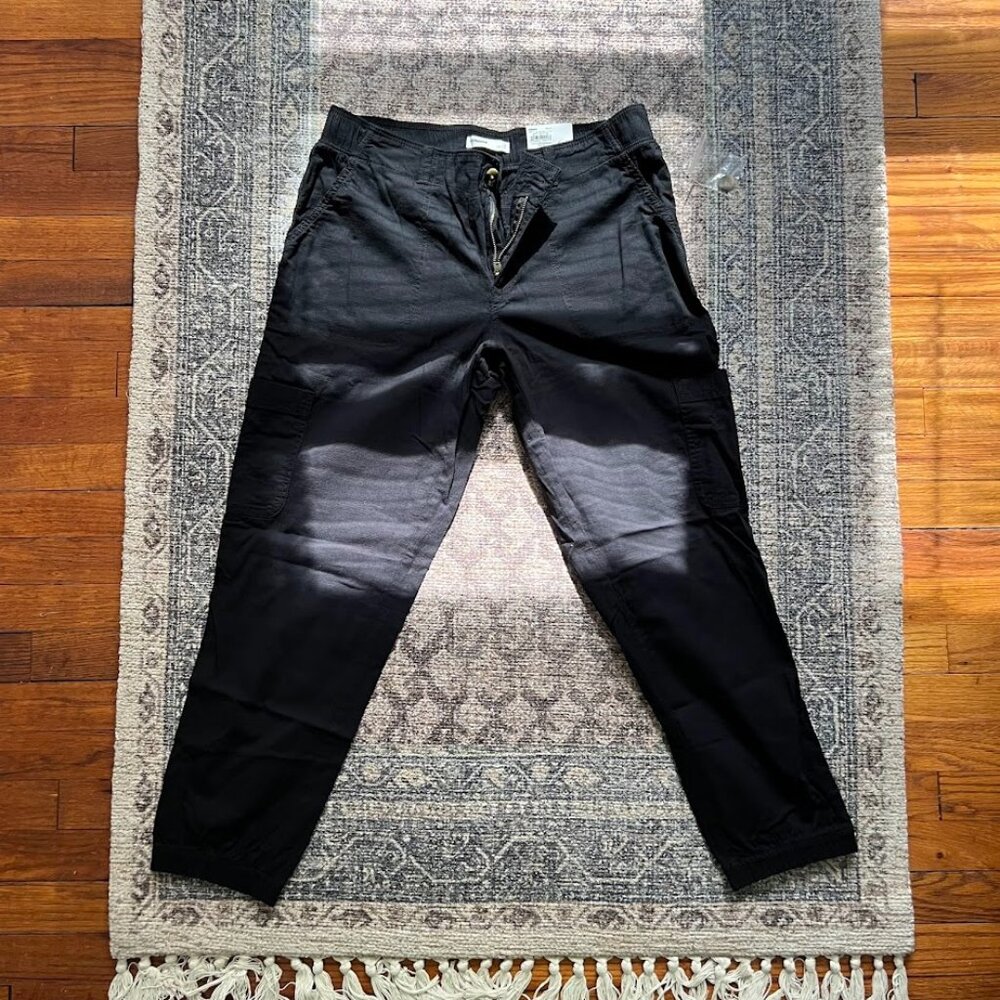 Sonoma Goods For Life Midrise Utility Jogger Pants Black Size 12